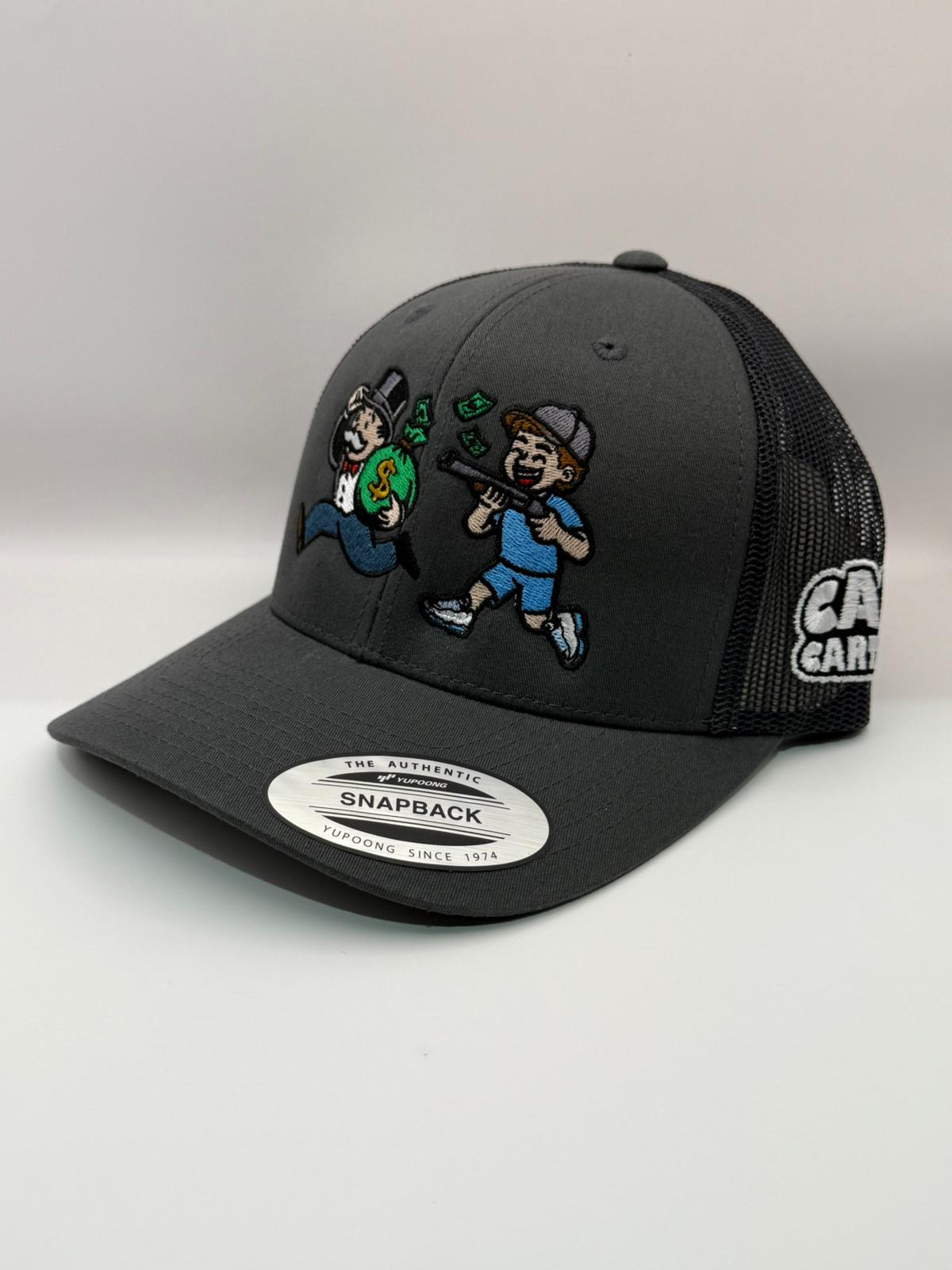 Cap Cartel Bank Robber Cap - Grey